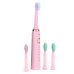 Електрична зубна щітка Shuke SK-601 4 насадки рожевий