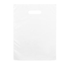 Пакет-банан поліетиленовий 30 х 40 см Однотонний Wellpacks білий