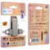 Флеш пам'ять USB 128 GB Hoco UD15 Clever Type-C+USB 3.2 сірий