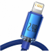 Кабель USB/Apple Lightning 1.2 м Baseus Crystal Shine 2.4 А синій