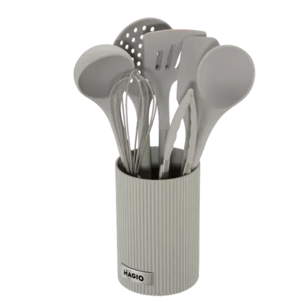 Кухонний набір MAGIO MG-1129 настільний 7 предметів силікон сірий