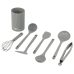 Кухонний набір MAGIO MG-1129 настільний 7 предметів силікон сірий