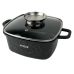 Каструля антипригарне покриття Vezzer VZ8008 з кришкою 3.5 л чорний