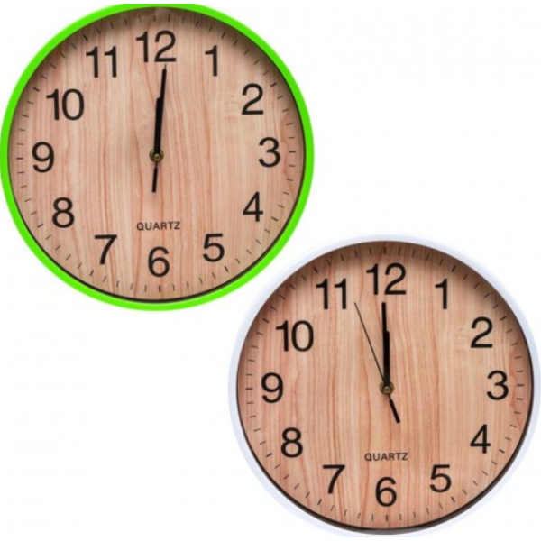 Настінний годинник 572-10 D30,0см білий  new