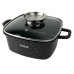 Каструля антипригарне покриття Vezzer VZ8008 з кришкою 3.5 л чорний