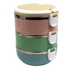 Ланч-бокс трисекційний металевий Empire EM3516 різнобарвний