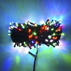 / Світлодіодна гірлянда-нитка чорний дріт 200 LED Euro Led 9 м 8 режимів мульти