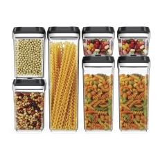 Набір контейнерів для круп 7 штук FOOD Storage Container Set пластик прозорий