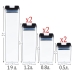 Набір контейнерів для круп 7 штук FOOD Storage Container Set пластик прозорий
