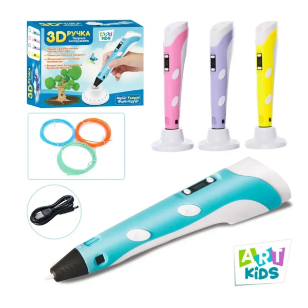 3D ручка AK 0010 фіолетовий new