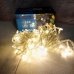 / Світлодіодна гірлянда-нитка прозорий дріт 100 LED Magic Lights 7 м 8 режимів теплий білий / Світлодіодна гірлянда-нитка прозорий дріт 100 LED Magic Lights 7 м 8 режимів теплий білий