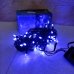 / Світлодіодна гірлянда-нитка чорний дріт 100 LED Euro Led 7 м 8 режимів синій / Світлодіодна гірлянда-нитка чорний дріт 100 LED Euro Led 7 м 8 режимів синій