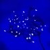 / Світлодіодна гірлянда-нитка чорний дріт 100 LED Euro Led 7 м 8 режимів синій / Світлодіодна гірлянда-нитка чорний дріт 100 LED Euro Led 7 м 8 режимів синій