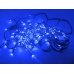 / Світлодіодна гірлянда-завіса чорний дріт 120 LED Euro Led 3 м 8 режимів синій