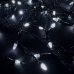 Світлодіодна гірлянда-завіса чорний дріт 120 LED Euro Led конус 3 м 8 режимів білий