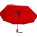 Парасолька складана Однотонна 379S напівавтомат з чохлом бордовий