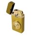 Запальничка газова турбо Пантера 1-51 п'єзовий підпал метал золотистий