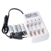 Зарядний пристрій 4хААА/АА Jiabao Digital Charger JB-212 2500mA з акумуляторами АА білий