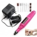 / Фрезер-ручка для манікюру HC-338 10Вт, 20000 обертів, портативний, з насадками, 6шт, рожевий