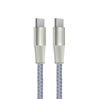 Кабель Type-C/Type-C 1 м WUW X201 100 Вт сірий