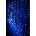 / Світлодіодна гірлянда-завіса прозорий дріт 3 м х 2.5 м Euro Led 425 LED 8 режимів синій