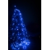 / Світлодіодна гірлянда-завіса прозорий дріт 3 м х 2.5 м Euro Led 425 LED 8 режимів синій