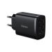 Зарядний блок живлення 3хUSB Baseus Compact Charger 17 W 5 V 3.4 А чорний