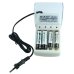 Зарядний пристрій 4хААА/АА Jiabao Digital Charger JB-212 2500mA з акумуляторами АА білий