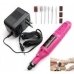 / Фрезер-ручка для манікюру HC-338 10Вт, 20000 обертів, портативний, з насадками, 6шт, рожевий