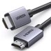 Кабель HDMI/HDMI 2 м UGREEN HD153 4K Cable чорний з сірим Кабель HDMI/HDMI 2 м UGREEN HD153 4K Cable чорний з сірим