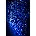 / Світлодіодна гірлянда-завіса прозорий дріт 3 м х 2.5 м Euro Led 425 LED 8 режимів синій