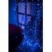 / Світлодіодна гірлянда-завіса прозорий дріт 3 м х 2.5 м Euro Led 425 LED 8 режимів синій