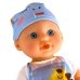 Пупс 2549 у блакитному комбінезоні з ванною та аксесуарами шарнірний 26 см