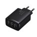 Зарядний блок живлення 3хUSB Baseus Compact Charger 17 W 5 V 3.4 А чорний