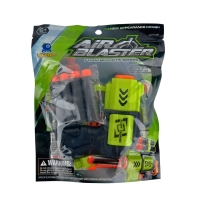 Дитячий пістолет 118A-1 м'які кулі 19 см чорний з зеленим