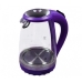 / Електрочайник дисковий скляний Rainberg RB-701 2200 Вт, 1,8 л, 0,75 м, фіолетовий / Електрочайник дисковий скляний Rainberg RB-701 2200 Вт, 1,8 л, 0,75 м, фіолетовий