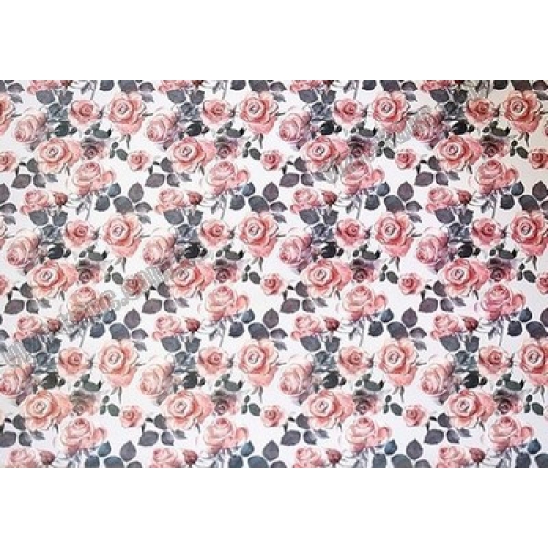 / Папір пакувальний 80 грам, 52 * 75см, 50 шт в ОРР. Троянди маленькі