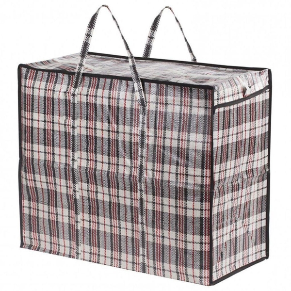 / Сумка-баул №5 унісекс, тканинна посилена, картата, клітинка