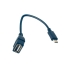 Перехідник USB/microUSB OTG 14 см чорний