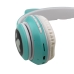 Навушники дитячі бездротові накладні CAT STN-28 LED MP3 Bluetooth з вушками зелений