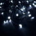 Світлодіодна гірлянда-бахрома чорний дріт 320 LED Euro Led конус 7 м 8 режимів білий