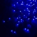 Світлодіодна гірлянда-бахрома чорний дріт 320 LED Euro Led конус 7 м 8 режимів синій