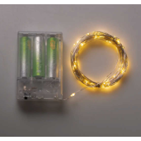 Гірлянда Роса нитка 100 LED довжина 10 м на батарейках, жовтий new