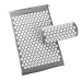Масажний ортопедичний килимок Медика Acupressure Mat 65 х 41 см з подушкою сірий