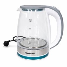 Електрочайник Vilgrand VL1182GK скло 1.8 л сірий