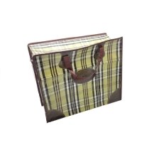 / Сумка-баул №3 унісекс, тканинна, клітинка