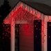 Світлодіодна гірлянда-бахрома вулична чорний дріт 120 LED Magic Lights ліхтарики 5 м червоний