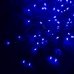 Світлодіодна гірлянда-бахрома чорний дріт 320 LED Euro Led конус 7 м 8 режимів синій Світлодіодна гірлянда-бахрома чорний дріт 320 LED Euro Led конус 7 м 8 режимів синій