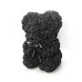 / Мишка из искусственных 3D роз Teddy Flower 25 см черный