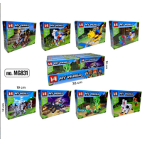 КОНСТРУКТОР MINECRAFT MG831 64+ ДЕТАЛІ new